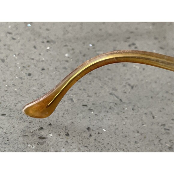 Bausch & Lomb B&L Eyeglasses Frames ONLY round oversized Italy 55-17-140 brown - Picture 11 of 15